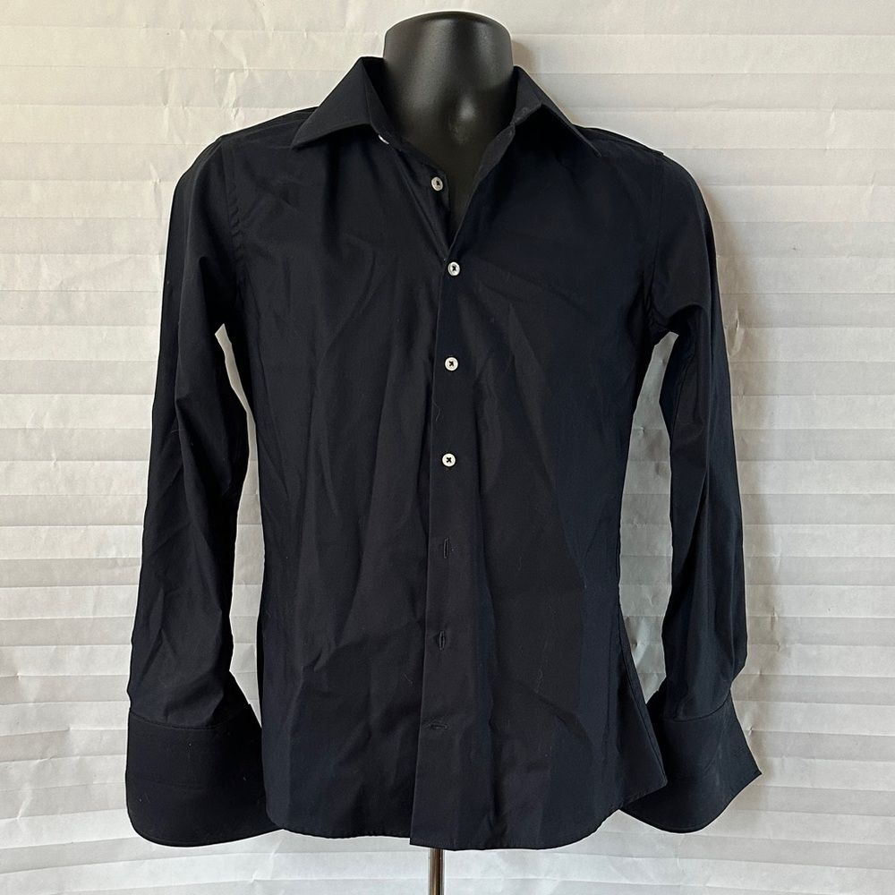 Rupert The Tailor Black Men’s Dress Shirt Button-Down Long Sleeve